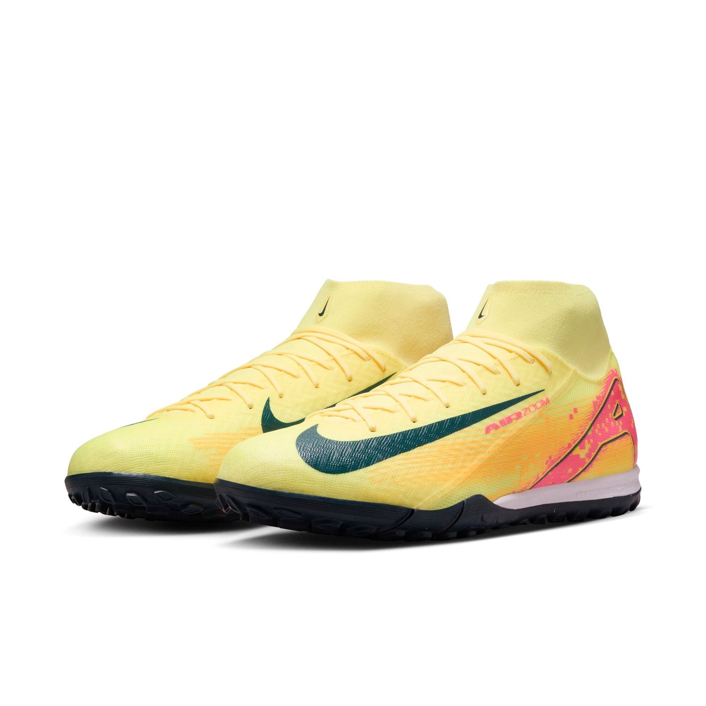 Nike Mercurial Superfly 10 Academy KM TF Turf Soccer Cleats- LT Laser Orange/Armory Navy