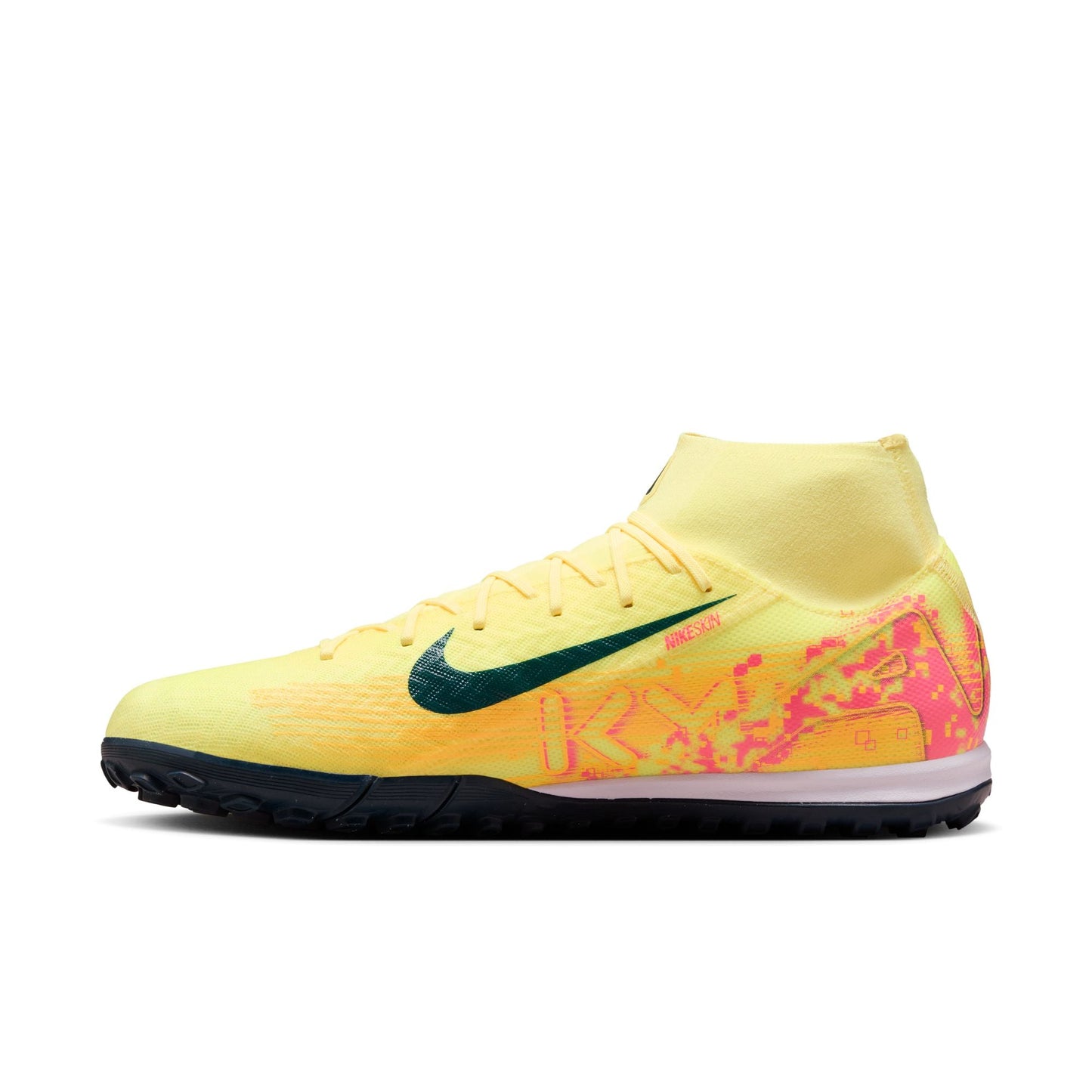 Nike Mercurial Superfly 10 Academy KM TF Turf Soccer Cleats- LT Laser Orange/Armory Navy