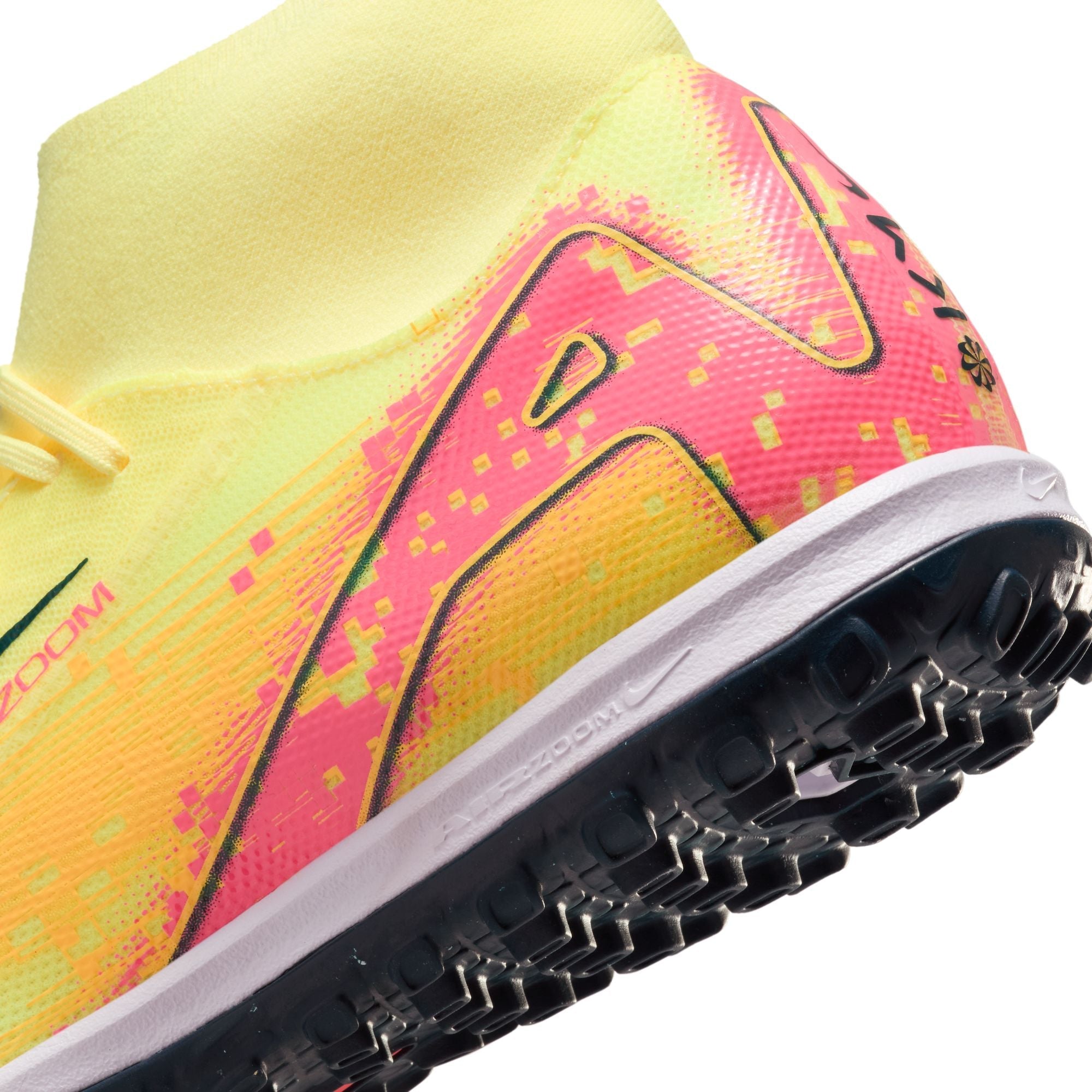 Nike Mercurial Superfly 10 Academy KM TF Turf Soccer Cleats- LT Laser Orange/Armory Navy