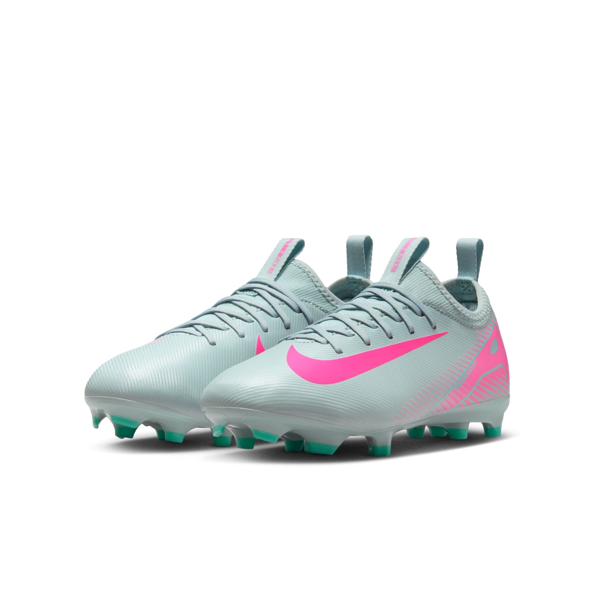 Nike Junior Mercurial Vapor 16 Academy FG Firm Ground Soccer Cleats- Ocean Cube/Pink Blast
