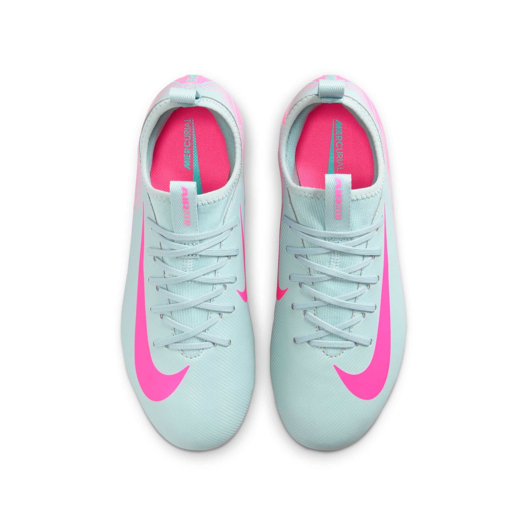 Nike Junior Mercurial Vapor 16 Academy FG Firm Ground Soccer Cleats- Ocean Cube/Pink Blast