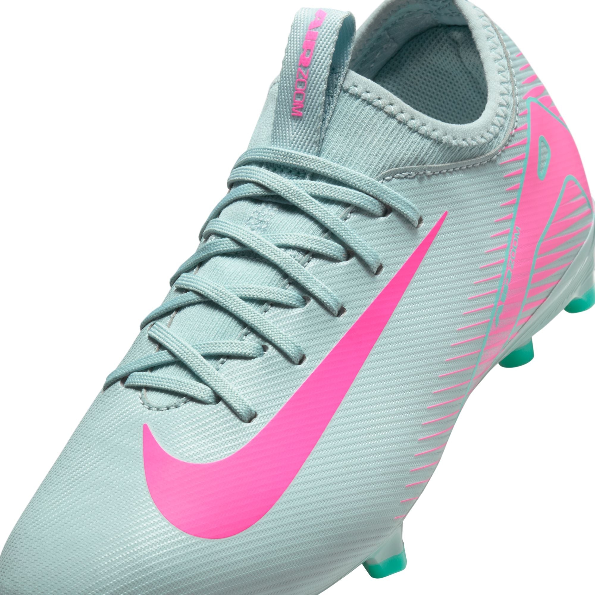 Nike Junior Mercurial Vapor 16 Academy FG Firm Ground Soccer Cleats- Ocean Cube/Pink Blast