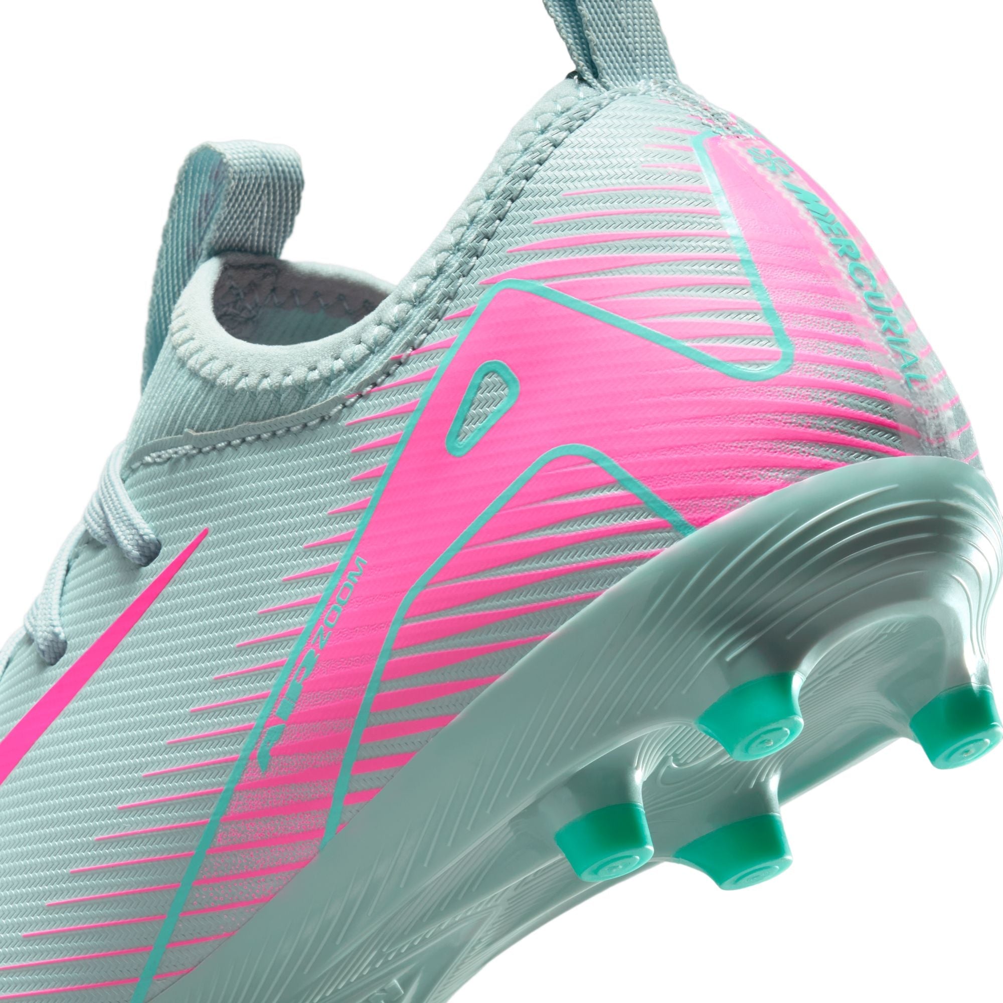 Nike Junior Mercurial Vapor 16 Academy FG Firm Ground Soccer Cleats- Ocean Cube/Pink Blast
