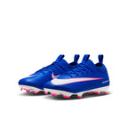 Nike Junior Mercurial Vapor 16 Academy FG Firm Ground Low-Top Soccer Cleats- Racer Blue/White