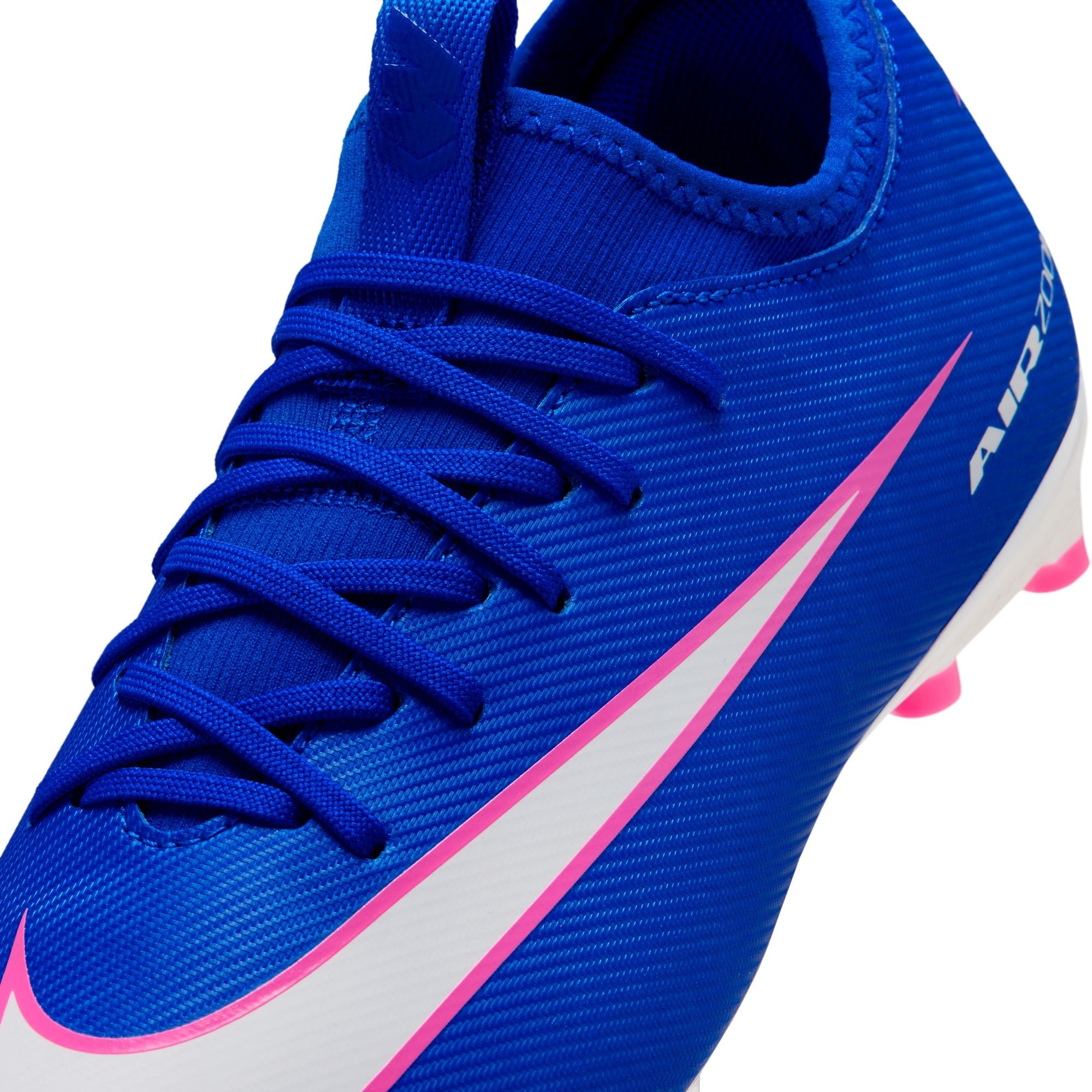 Nike Junior Mercurial Vapor 16 Academy FG Firm Ground Low-Top Soccer Cleats- Racer Blue/White