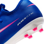 Nike Junior Mercurial Vapor 16 Academy FG Firm Ground Low-Top Soccer Cleats- Racer Blue/White