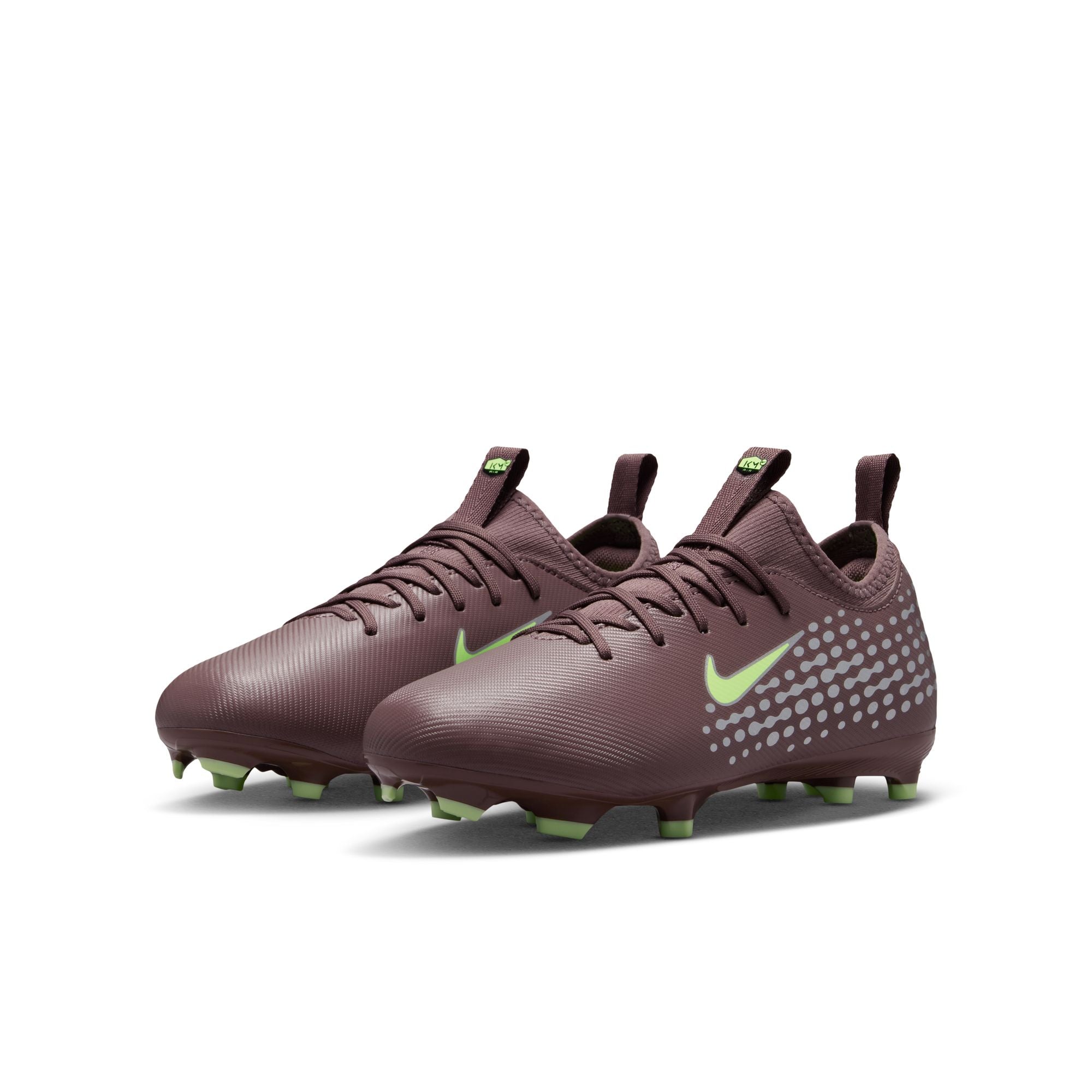 Nike Junior Mercurial Vapor 16 Academy "Kylian Mbappé" FG Firm Ground Soccer Cleats-Plum Eclipse/Metallic Silver