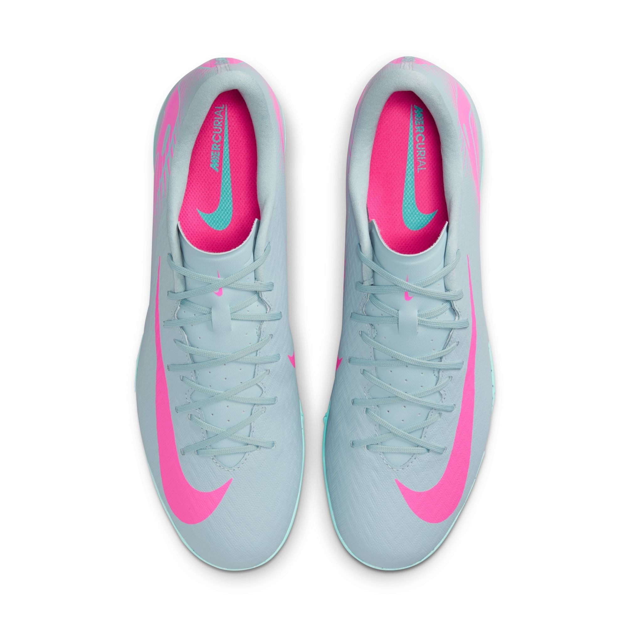 Nike Air Zoom Mercurial Vapor 16 Academy TF Turf Soccer Shoes- Ocean Cube/Pink Blast