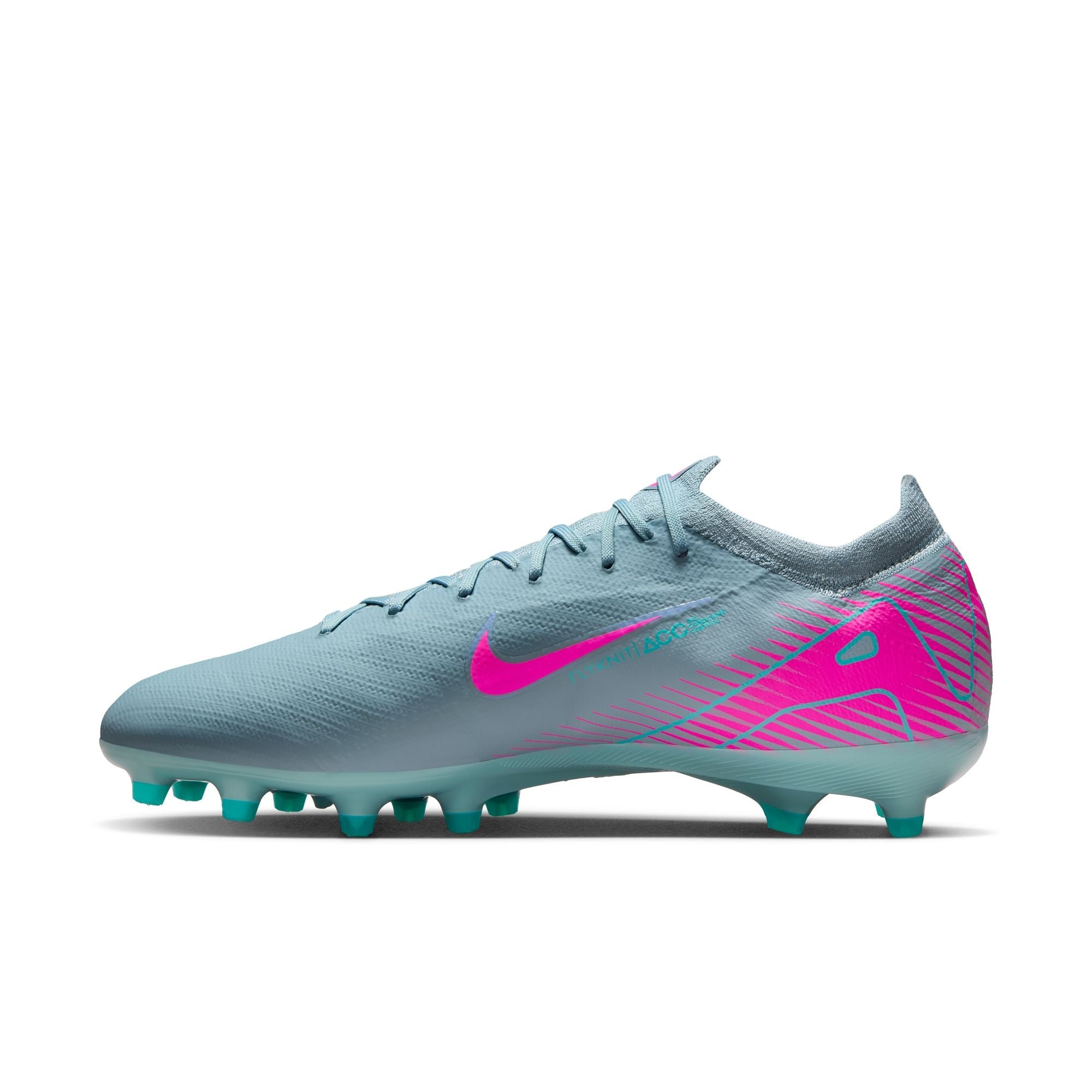 Nike Air Zoom Mercurial Vapor 16 Pro AG Artificial Ground  Soccer Cleats- Ocean Cube/Pink Blast