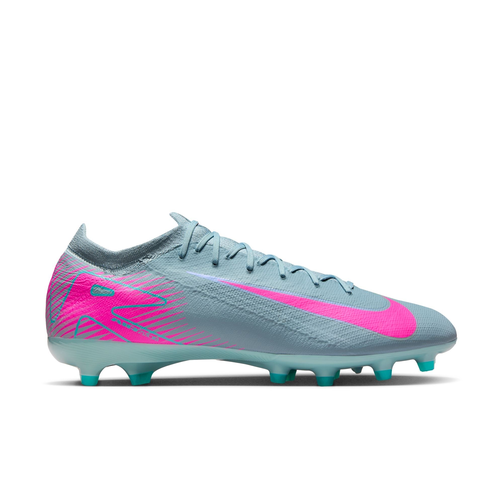 Nike Air Zoom Mercurial Vapor 16 Pro AG Artificial Ground  Soccer Cleats- Ocean Cube/Pink Blast