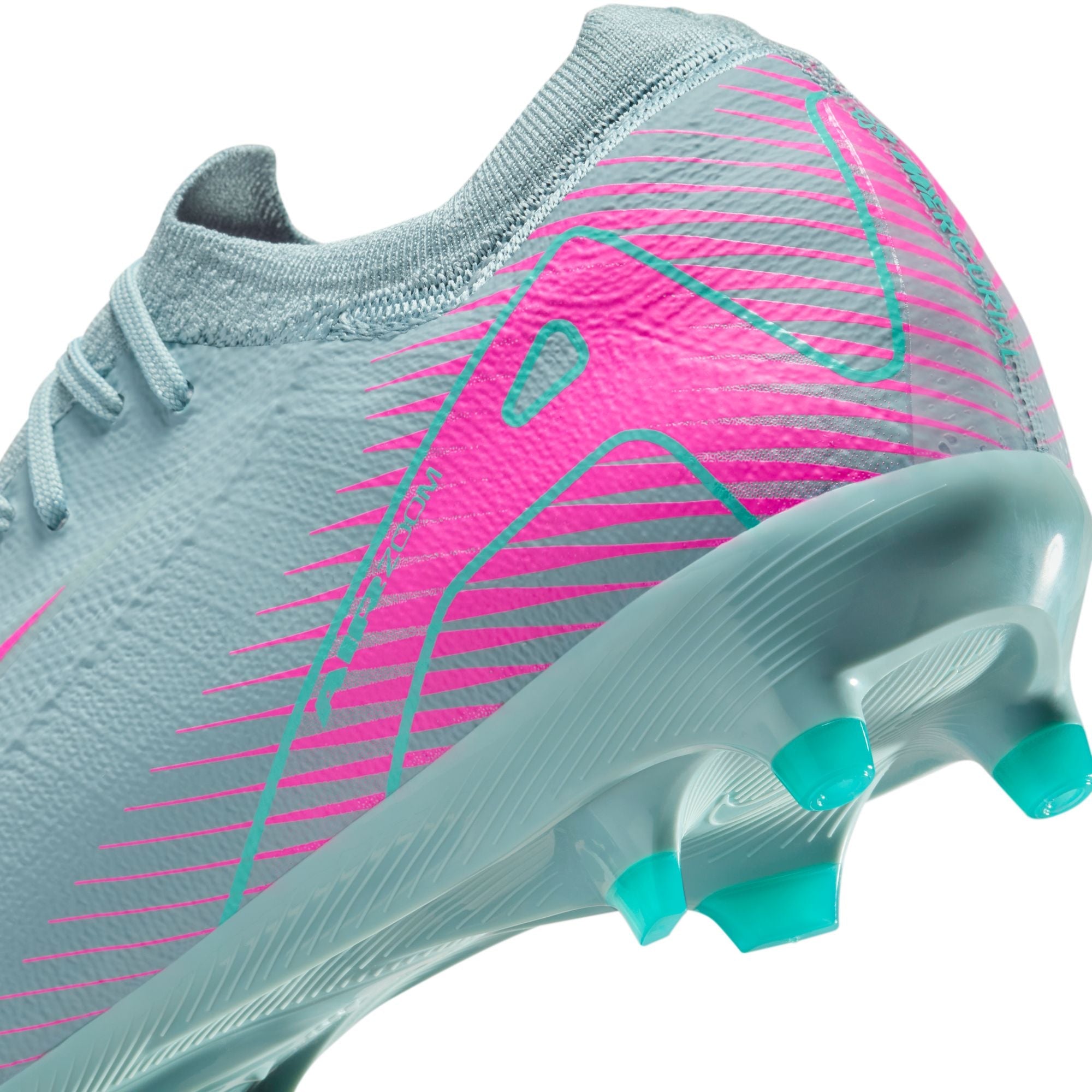 Nike Air Zoom Mercurial Vapor 16 Pro AG Artificial Ground  Soccer Cleats- Ocean Cube/Pink Blast