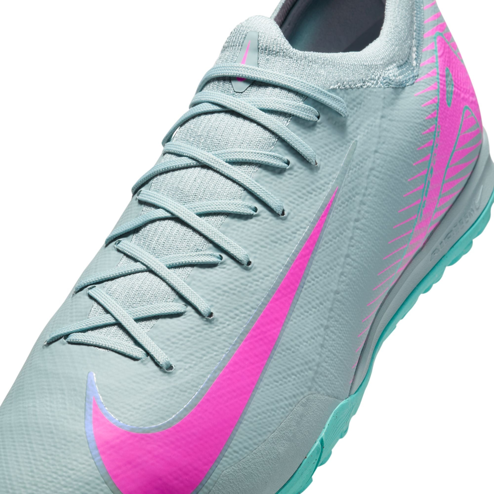 Nike Air Zoom Mercurial Vapor 16 Pro TF Turf Soccer Cleat - Ocean Cube/Pink Blast