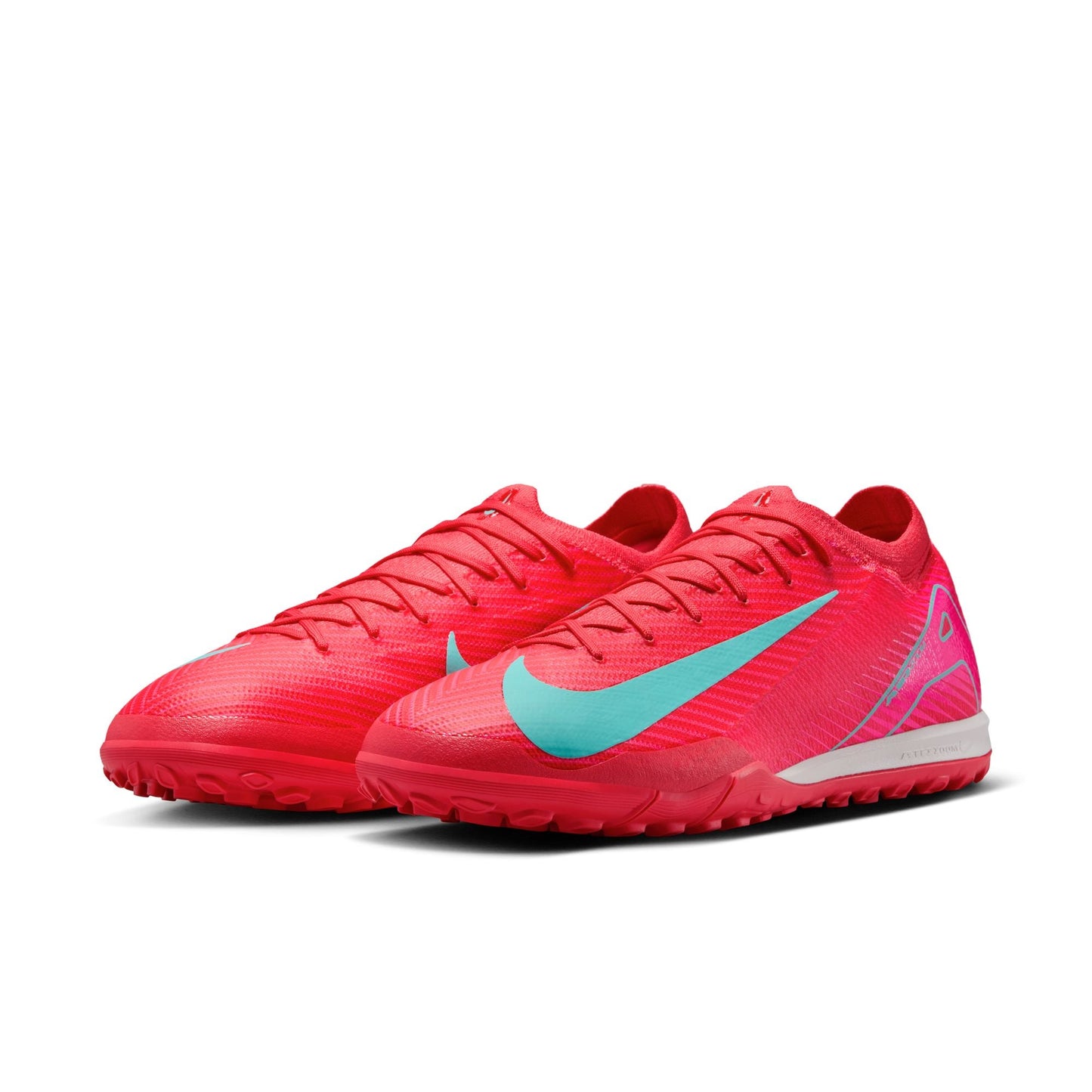 Nike Air Zoom Mercurial Vapor 16 Pro TF Turf Soccer Cleat - Ember Glow/Aurora Green