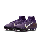 Nike Mercurial Superfly 10 Elite "Kylian Mbappé" FG Firm Ground Soccer Cleats-  Grand Purple/Pale Ivory
