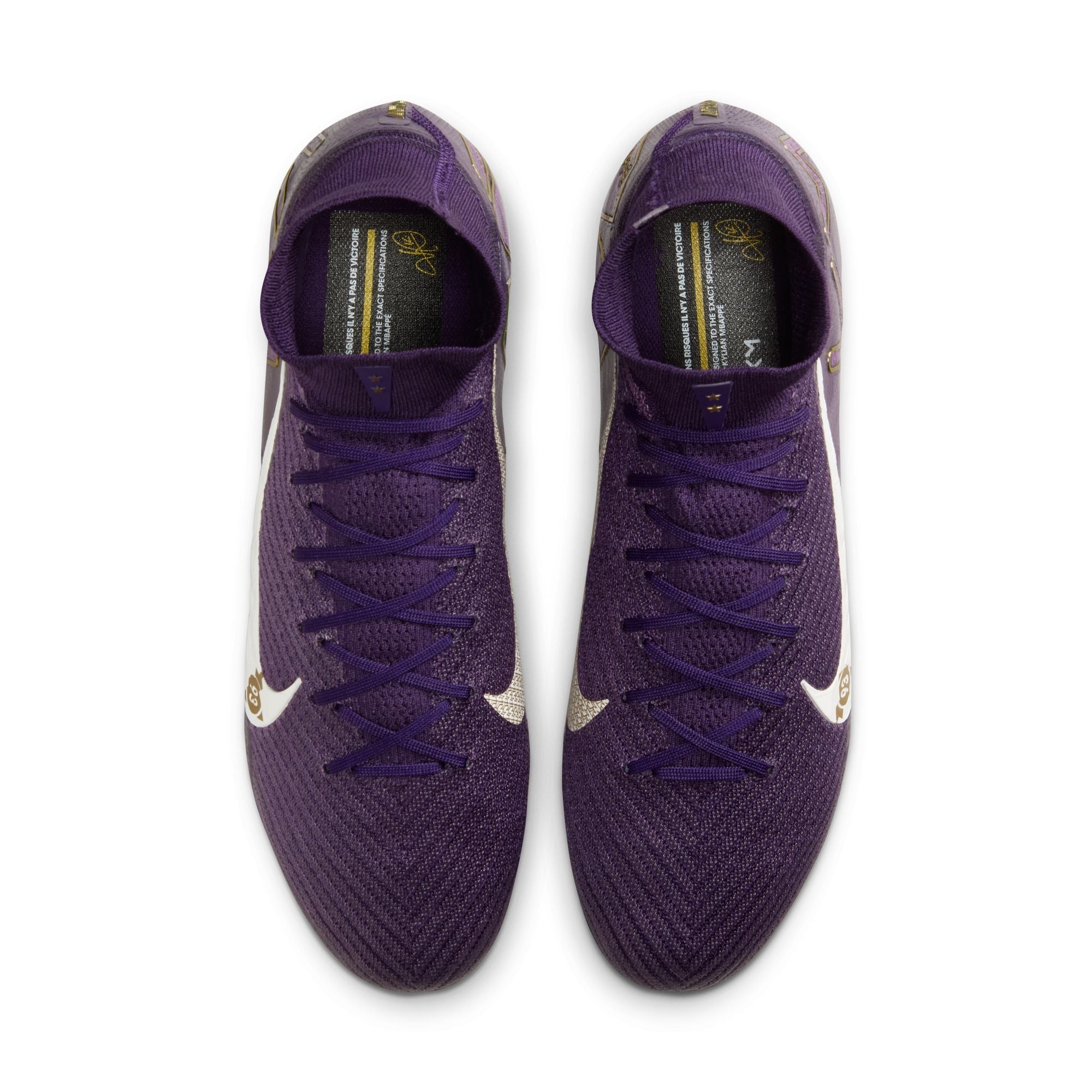 Nike Mercurial Superfly 10 Elite "Kylian Mbappé" FG Firm Ground Soccer Cleats-  Grand Purple/Pale Ivory