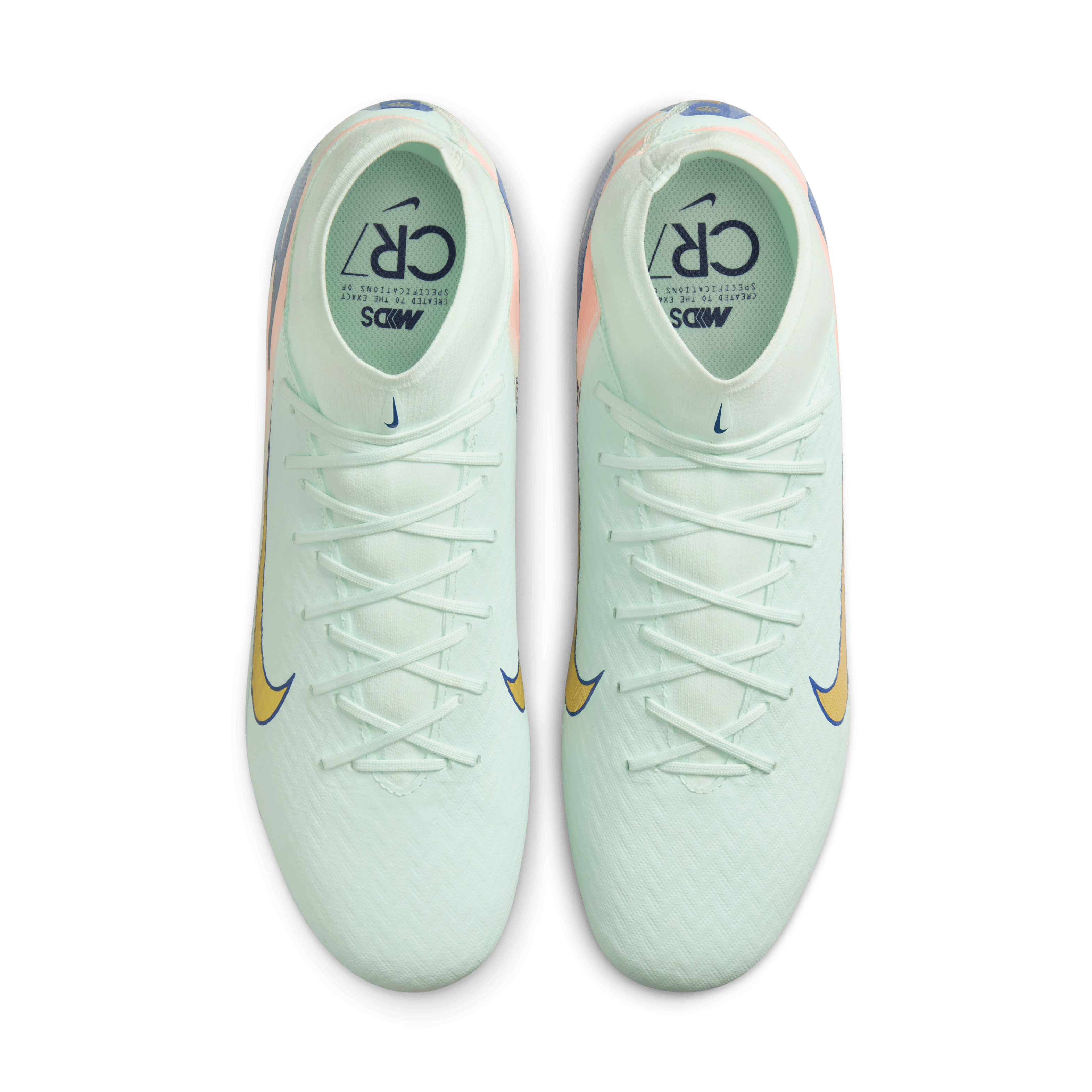 Nike Youth Superfly 10 Academy Mercurial Dream Speed MG High Top-BARELY GREEN/MTLC GOLD COIN