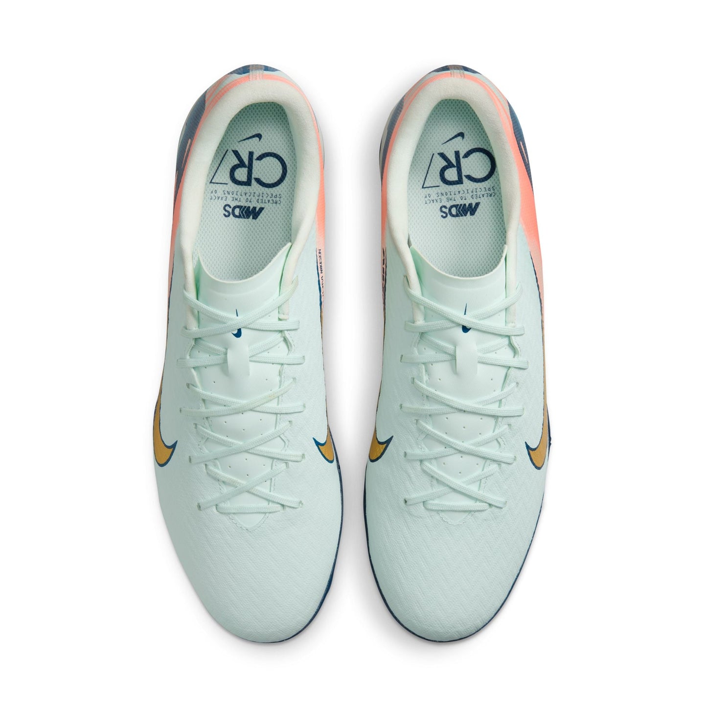 Nike Zoom Mercurial Vapor 16 Academy MDS TF Turf Soccer Cleat - Barely Green/Crimson Pulse/Metallic Gold Coin