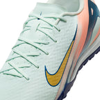 Nike Zoom Mercurial Vapor 16 Academy MDS TF Turf Soccer Cleat - Barely Green/Crimson Pulse/Metallic Gold Coin