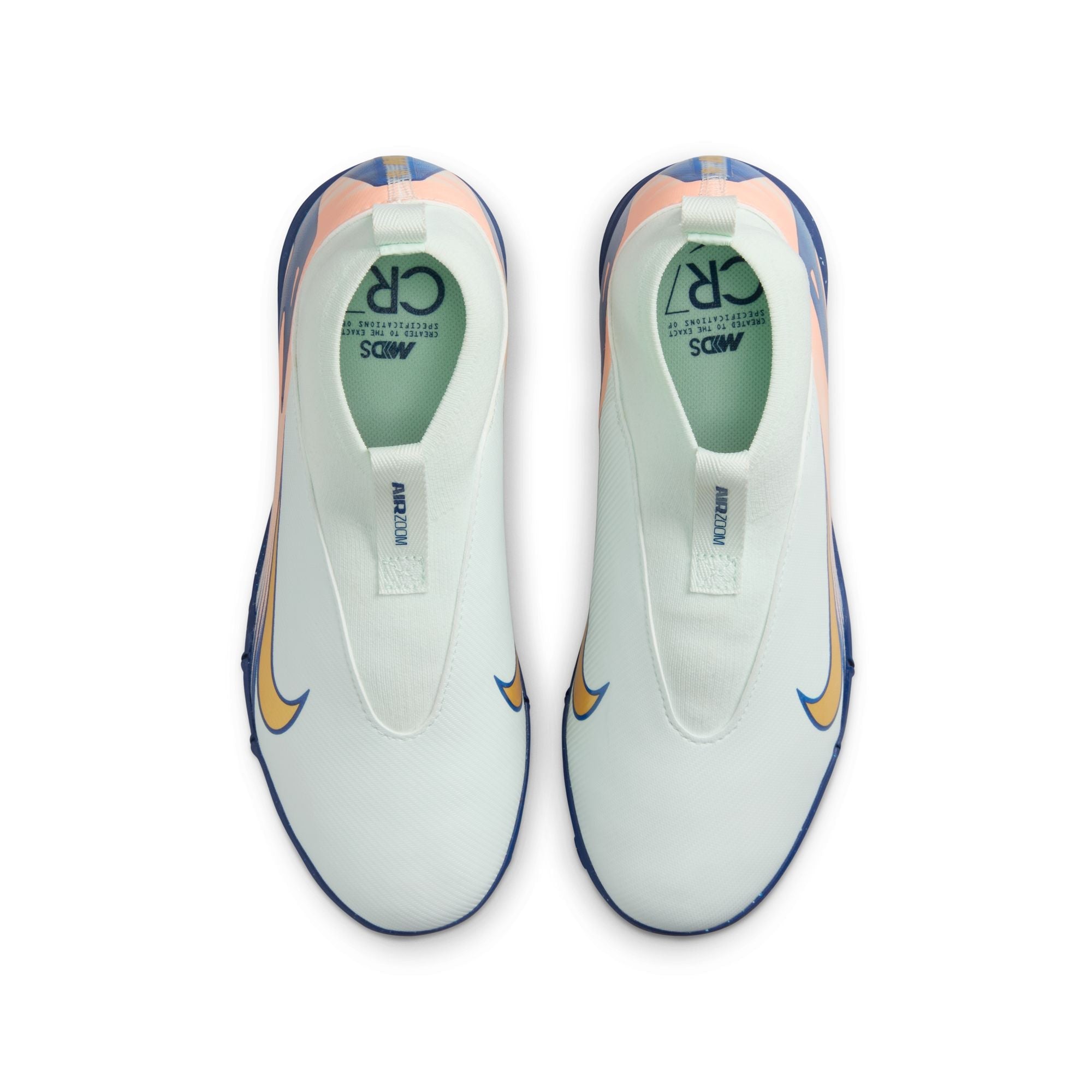 Nike Junior Superfly 10 Academy Mercurial Dream Speed TF Turf Soccer Shoes- Barely Green/Metallic Gold Coin