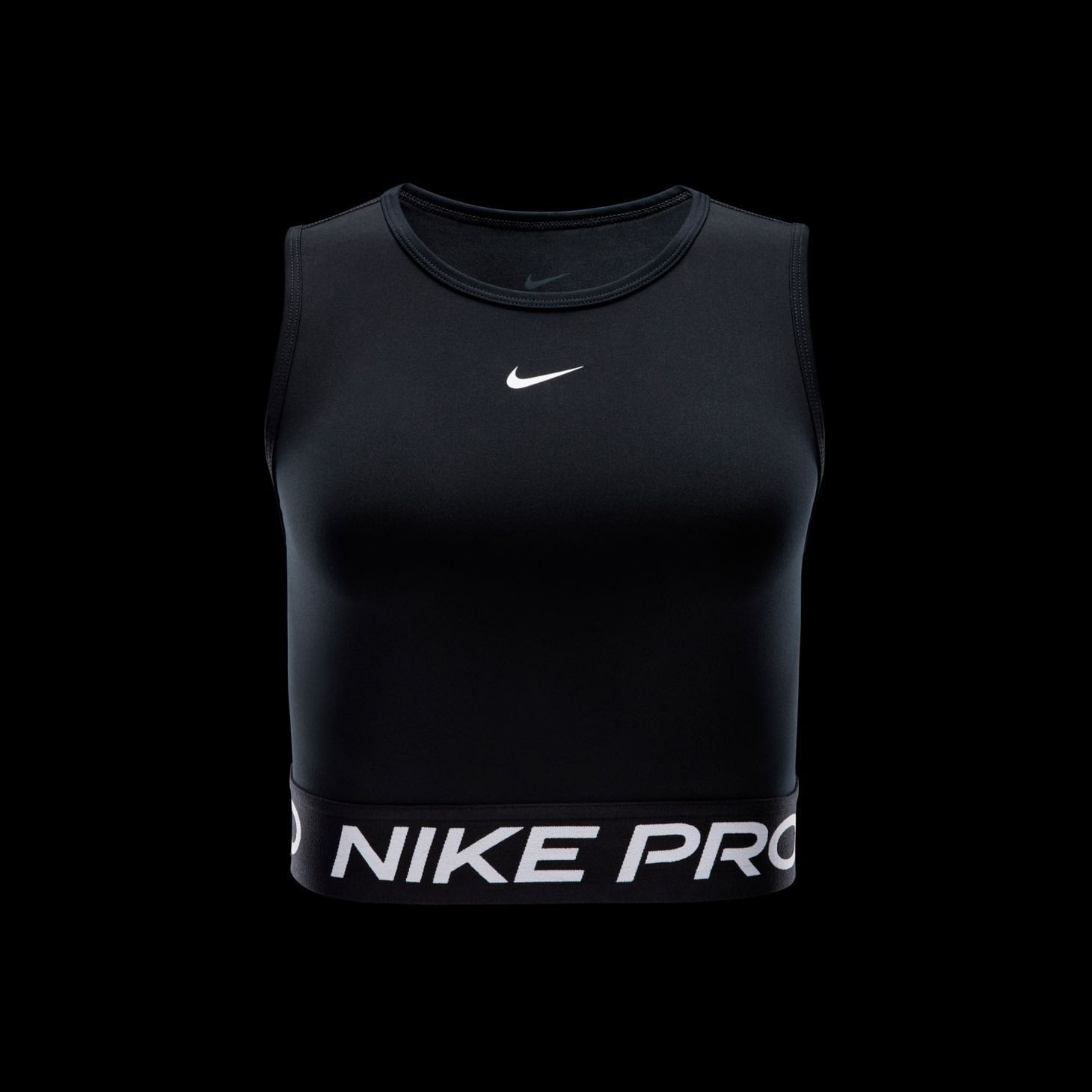 Nike Pro Women's Cropped Tank Top Training Tops Nike Black 2XS 