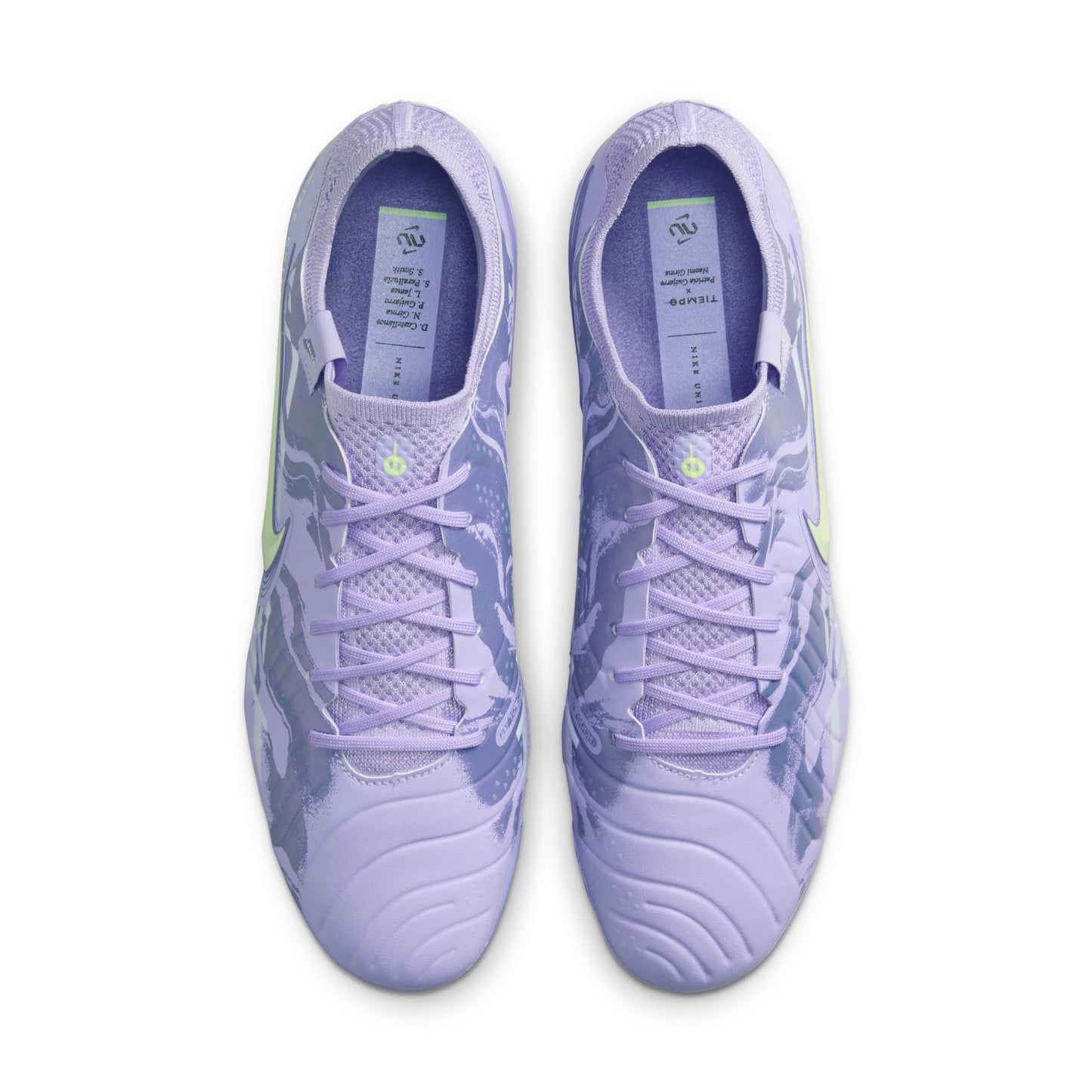 Nike United Tiempo Legend 10 Elite FG Firm Ground Soccer Cleat - Purple Agate/Barely Volt