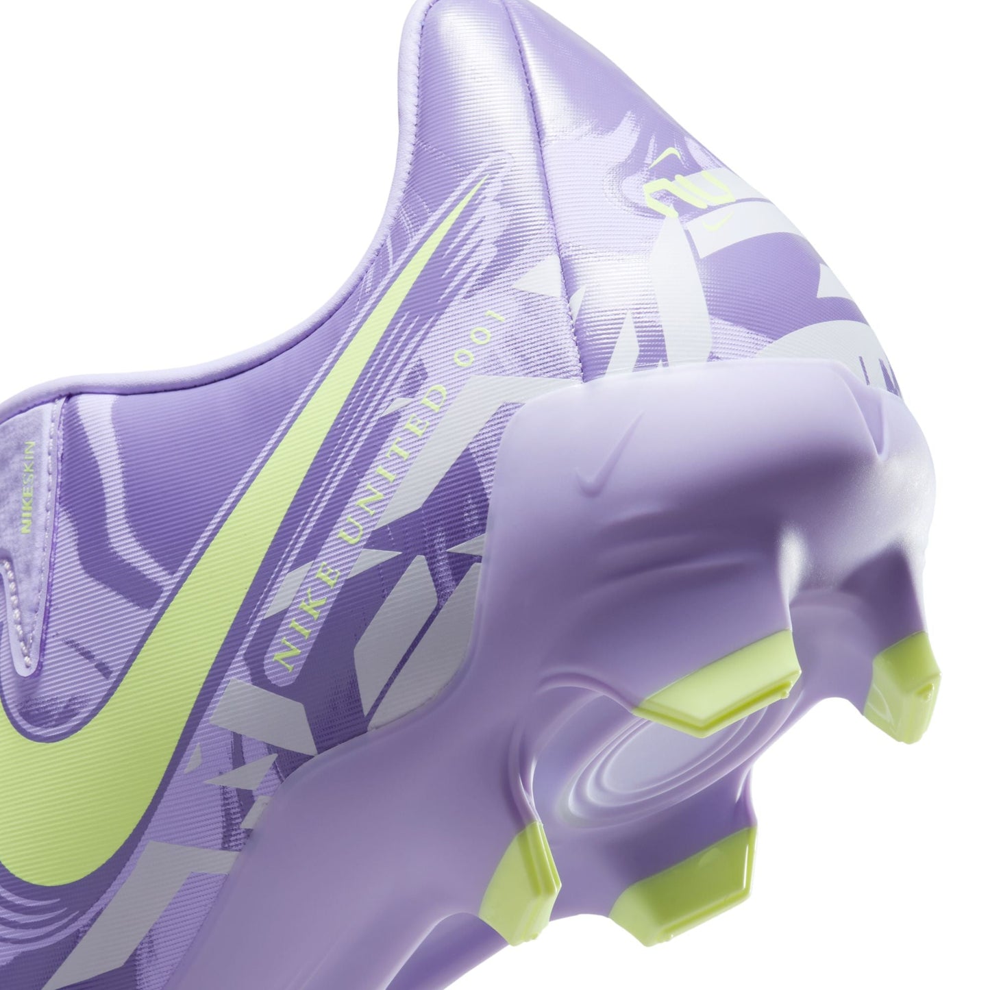 Nike United Phantom GX 2 Academy FG Firm Ground Soccer Cleats- Purple Agate/Barely Volt