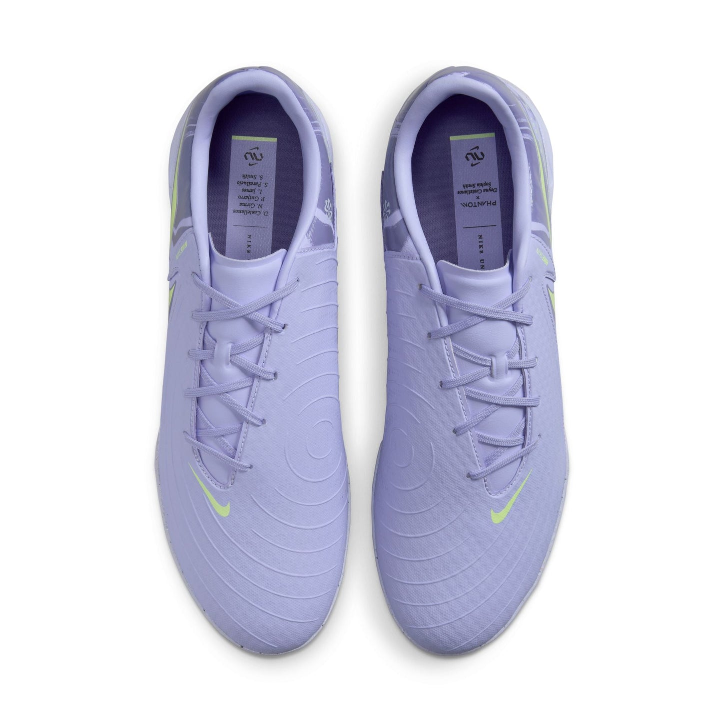 Nike United Phantom GX 2 Academy TF Turf Soccer Cleats- Purple Agate/Barely Volt