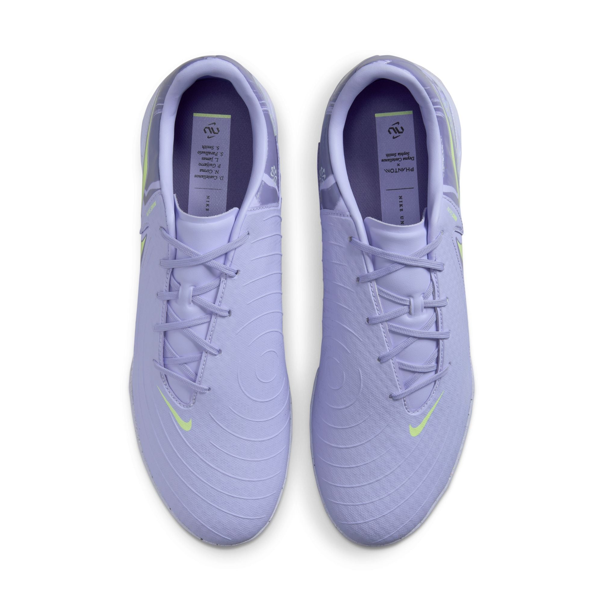 Nike United Phantom GX 2 Academy TF Turf Soccer Cleats- Purple Agate/Barely Volt