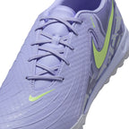 Nike United Phantom GX 2 Academy TF Turf Soccer Cleats- Purple Agate/Barely Volt