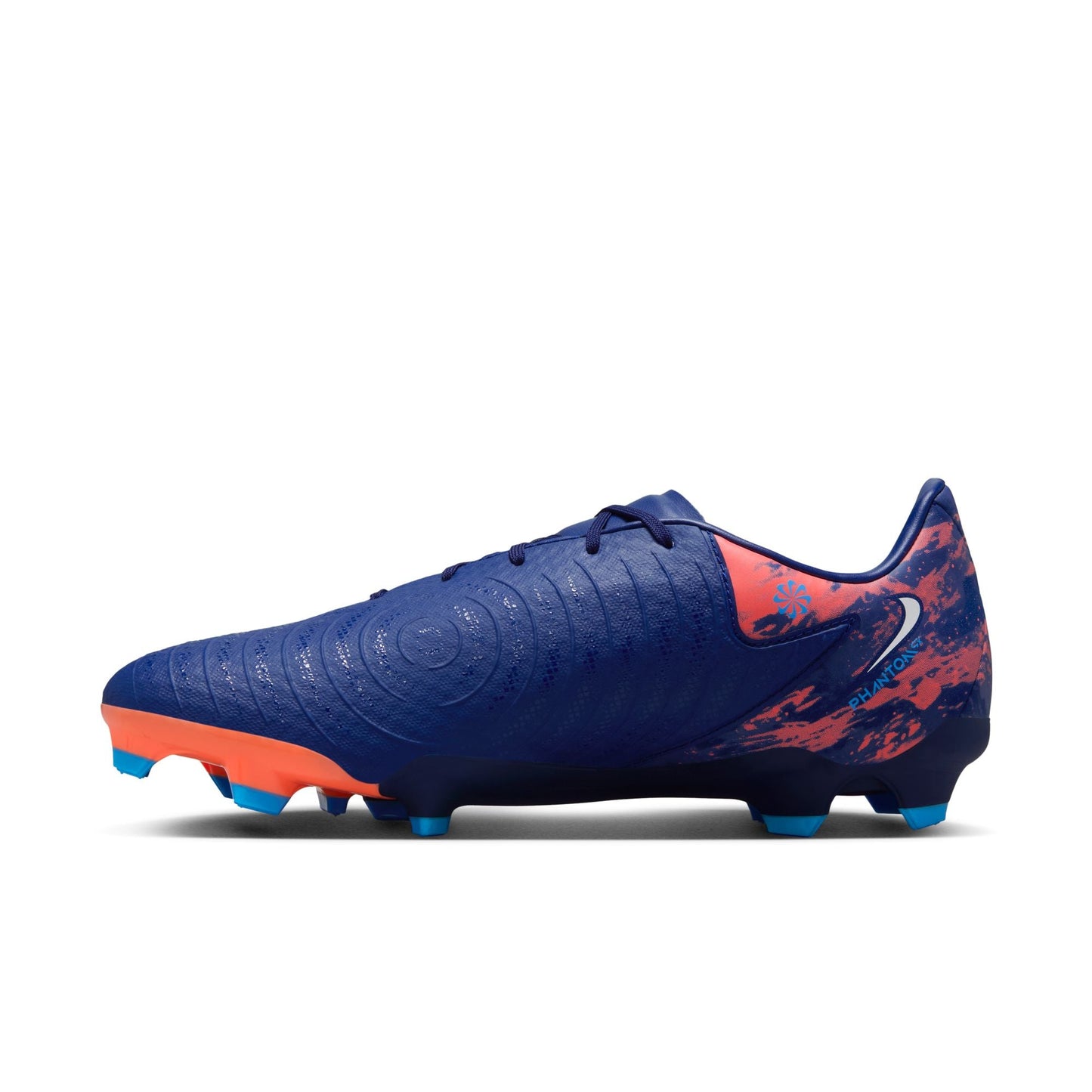 Nike Phantom GX 2 Academy "Erling Haaland" FG Firm Ground  Soccer Cleats-Blue Void/Chrome