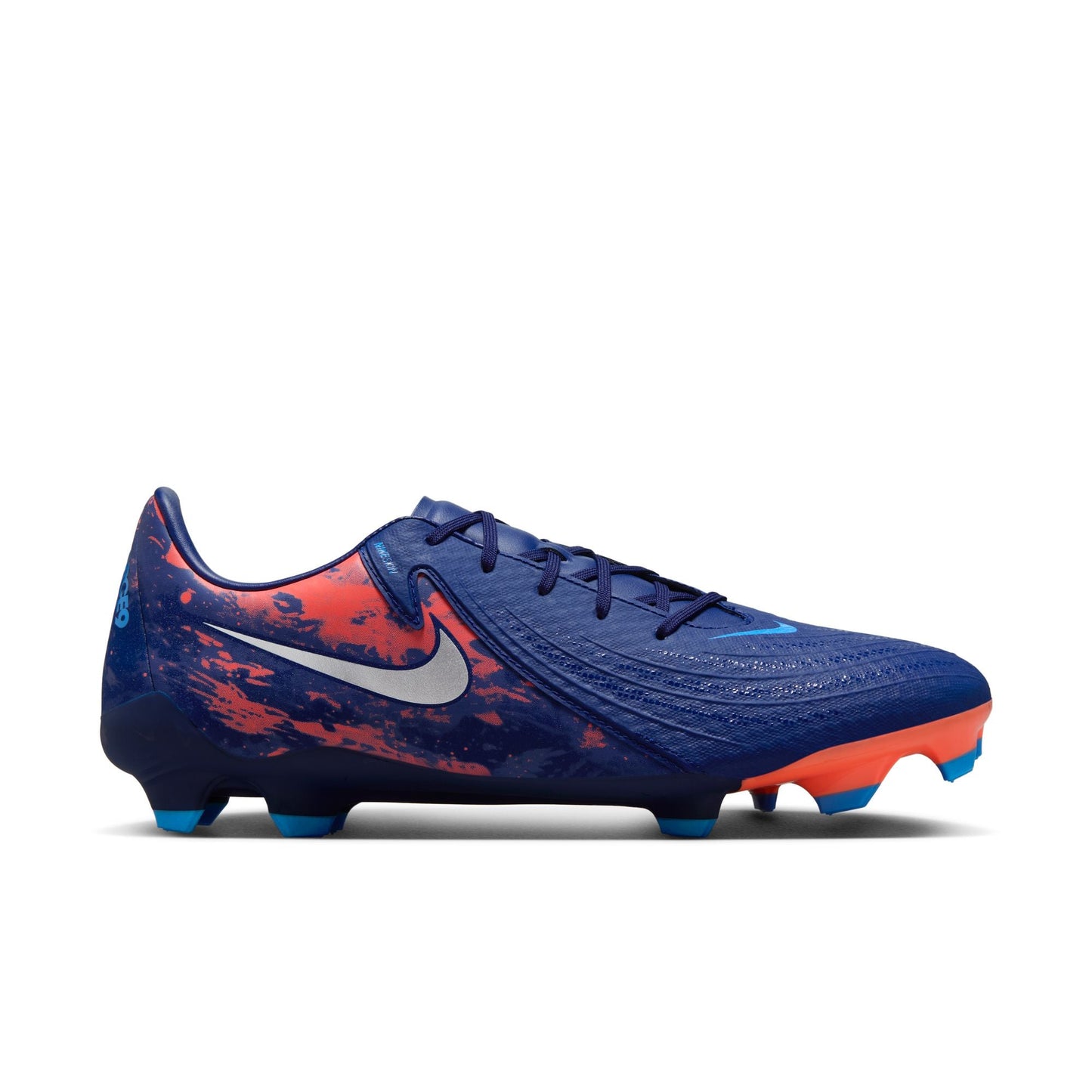 Nike Phantom GX 2 Academy "Erling Haaland" FG Firm Ground  Soccer Cleats-Blue Void/Chrome