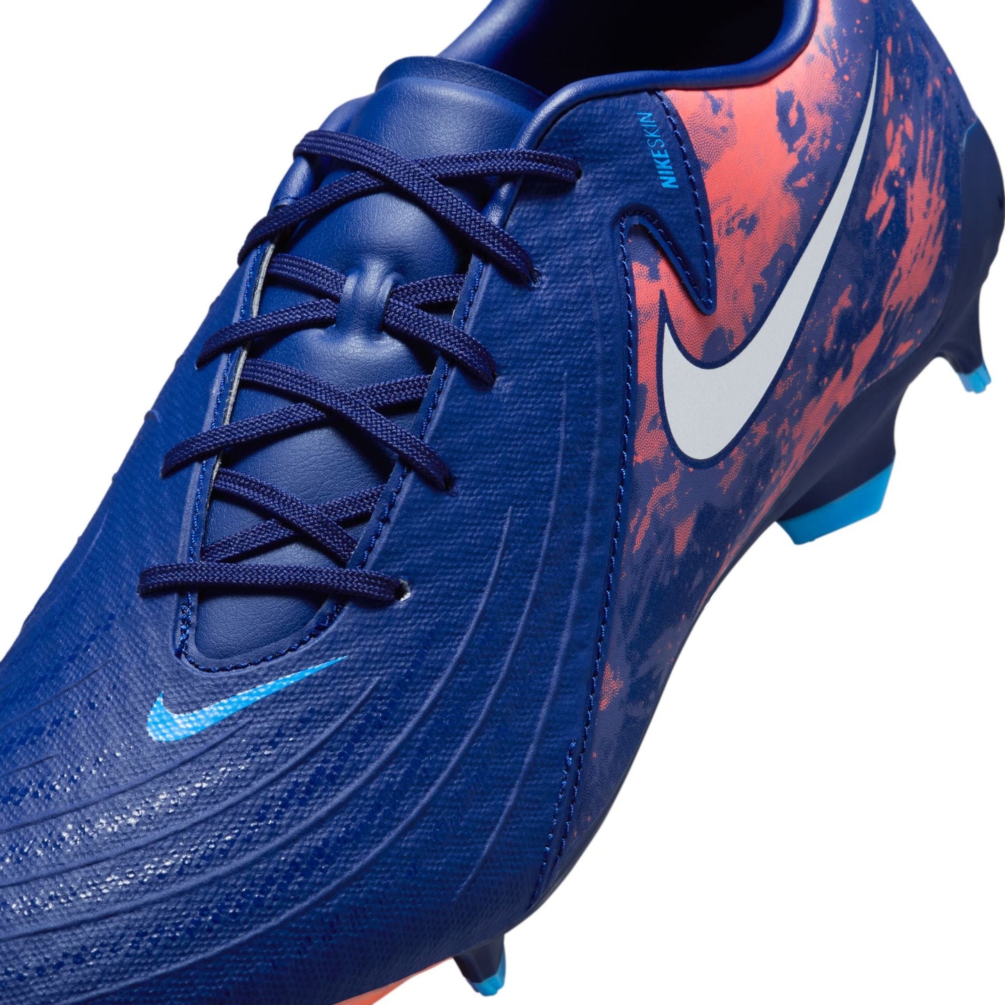 Nike Phantom GX 2 Academy "Erling Haaland" FG Firm Ground  Soccer Cleats-Blue Void/Chrome