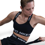 Nike Pro Women's Light-Support Training Tops Nike Black 2XS 
