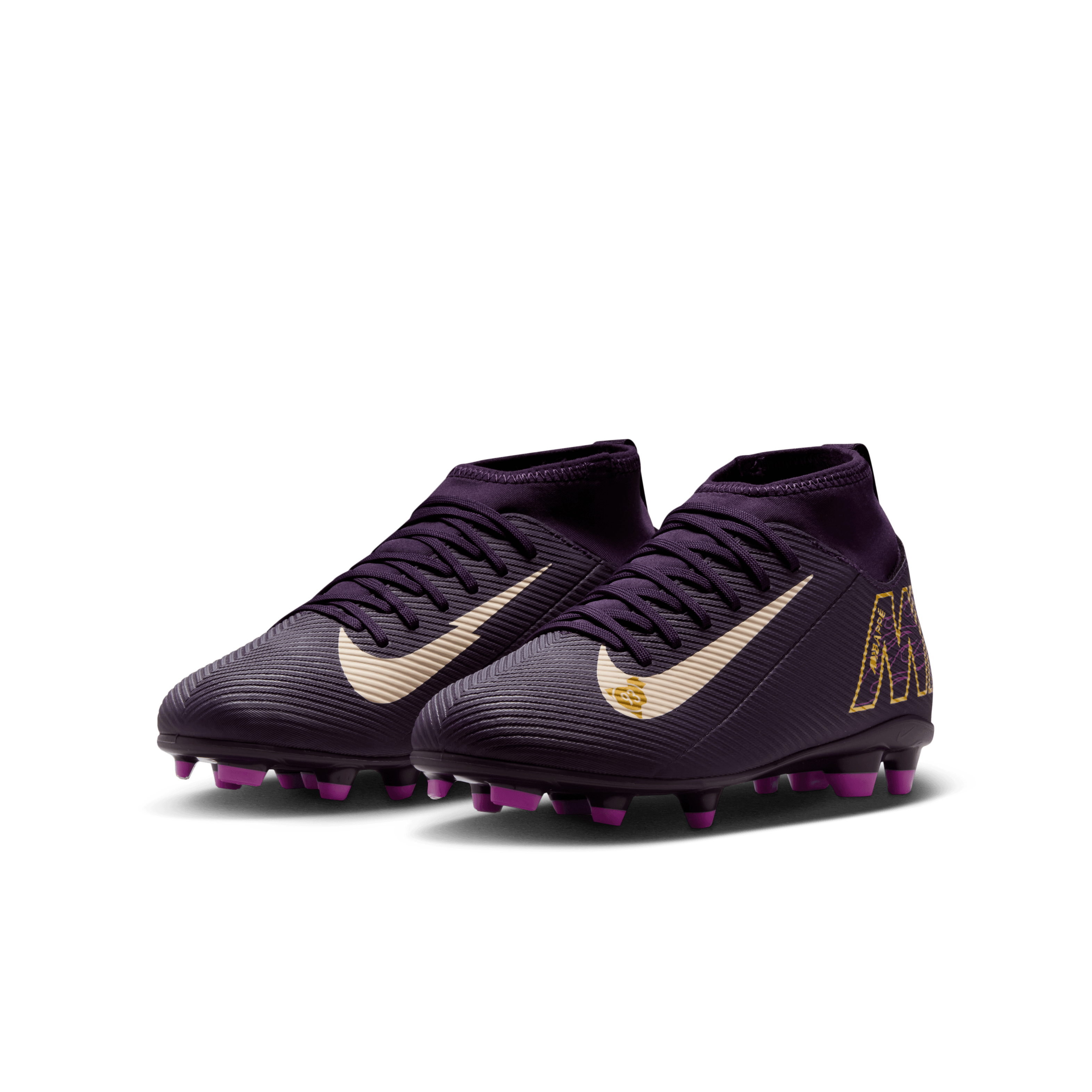 Nike Jr. Mercurial Superfly 10 Club "Kylian Mbappé" FG/MG -Grand Purple/Pale Ivory
