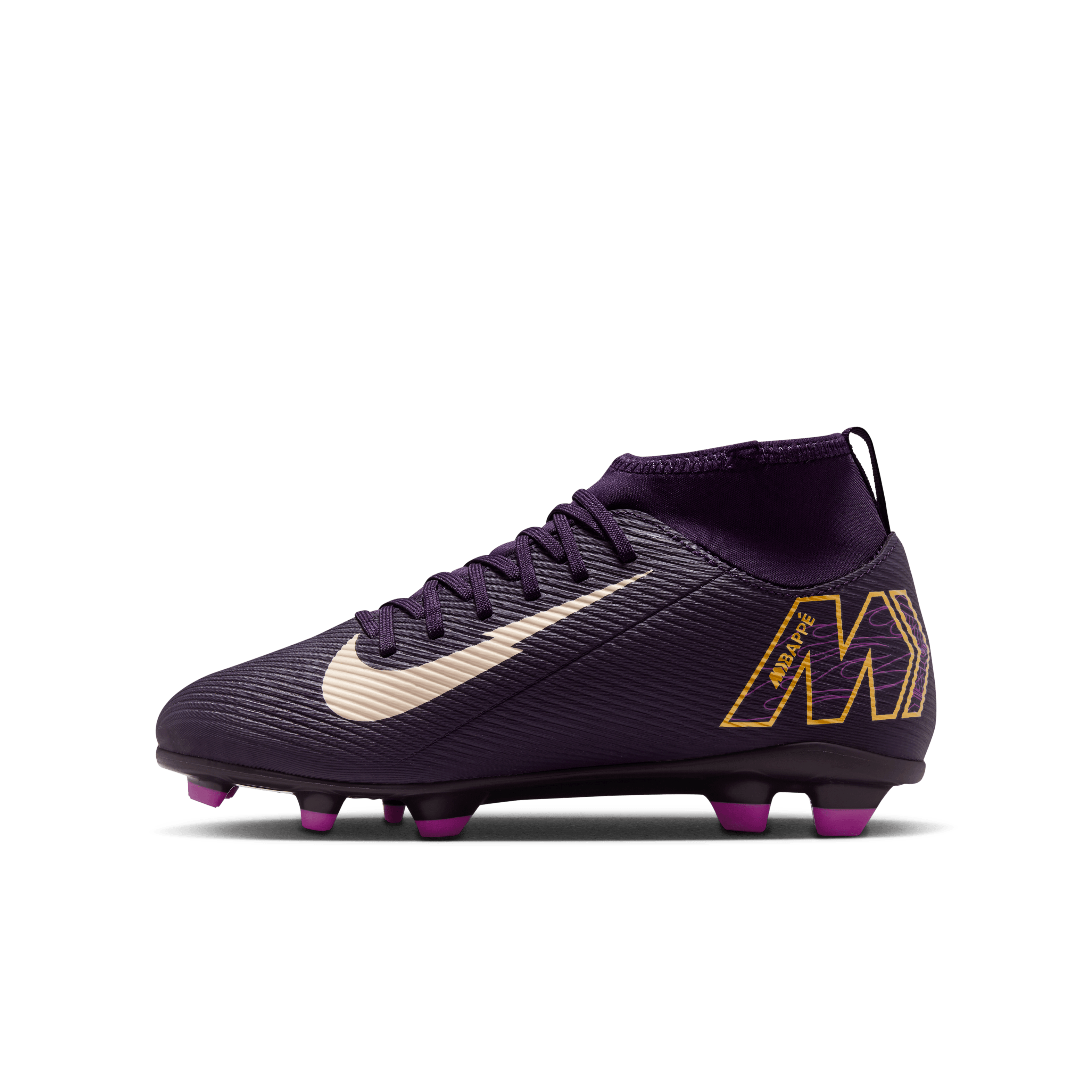 Nike Jr. Mercurial Superfly 10 Club "Kylian Mbappé" FG/MG -Grand Purple/Pale Ivory
