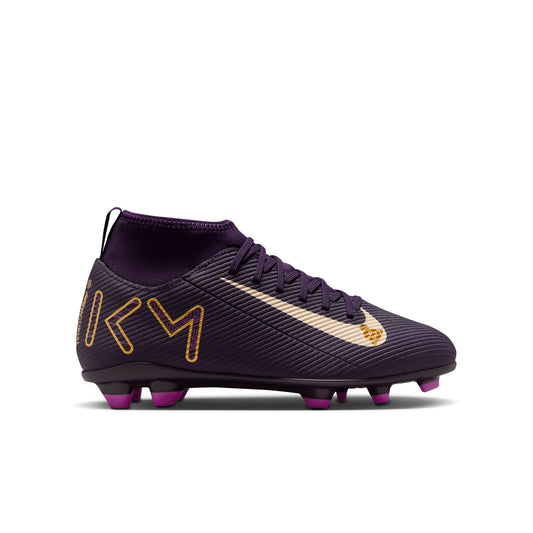 Nike Junior Mercurial Superfly 10 Club "Kylian Mbappé" FG Firm Ground Soccer Cleats-  Grand Purple/Pale Ivory