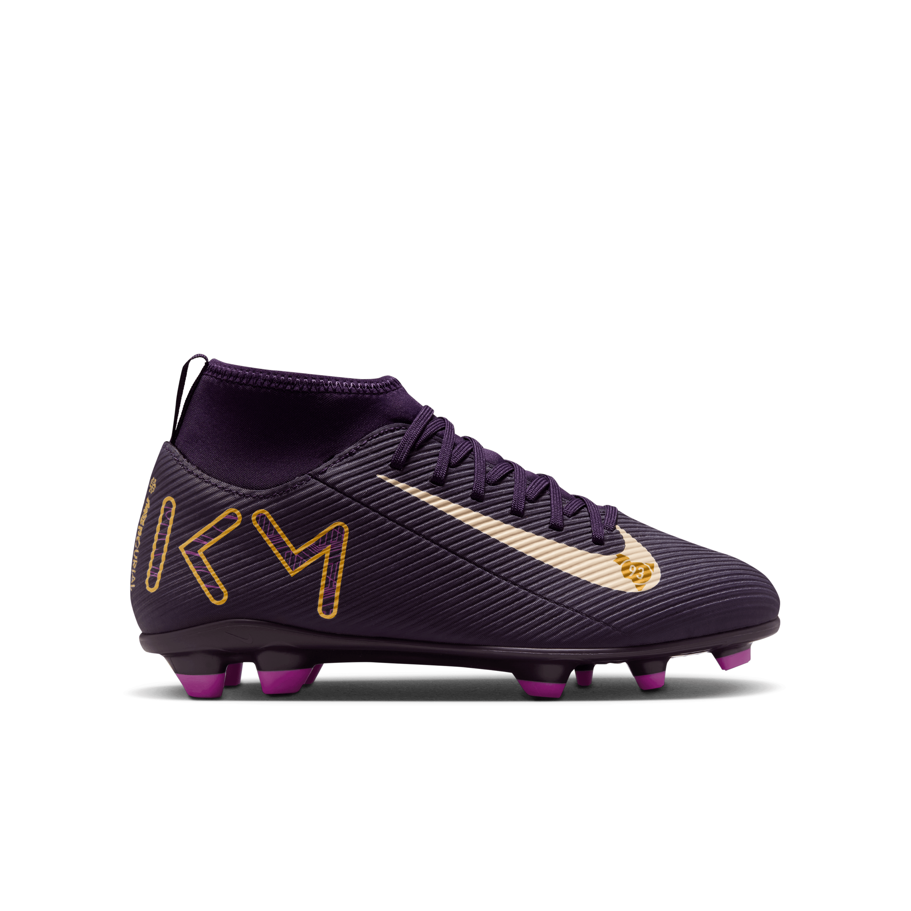 Nike Jr. Mercurial Superfly 10 Club "Kylian Mbappé" FG/MG -Grand Purple/Pale Ivory