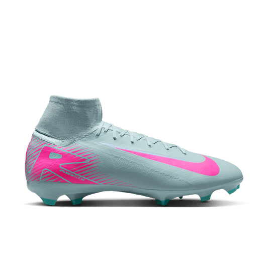 Nike Mercurial Superfly 10 Pro FG High-Top Soccer Cleats-Ocean Cube/Pink Blast