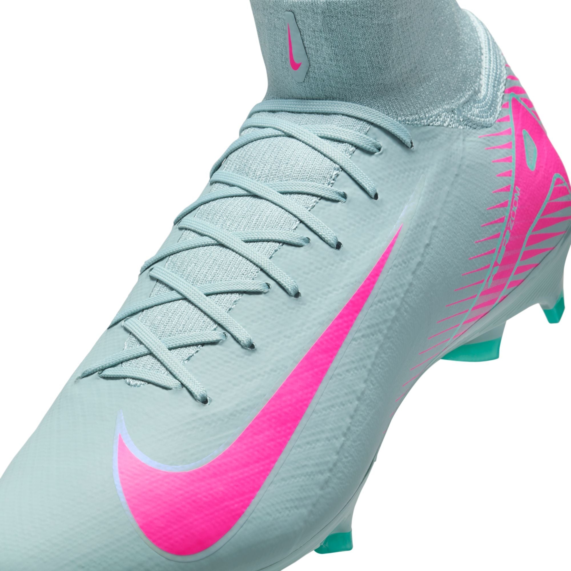 Nike Mercurial Superfly 10 Pro FG Firm Ground Soccer Cleats- Ocean Cube/Pink Blast