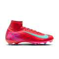 Nike Mercurial Superfly 10 Pro FG High-Top Soccer Cleats-Ember Glow/Aurora Green