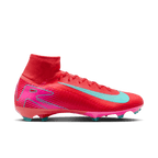 Nike Mercurial Superfly 10 Pro FG High-Top Soccer Cleats-Ember Glow/Aurora Green