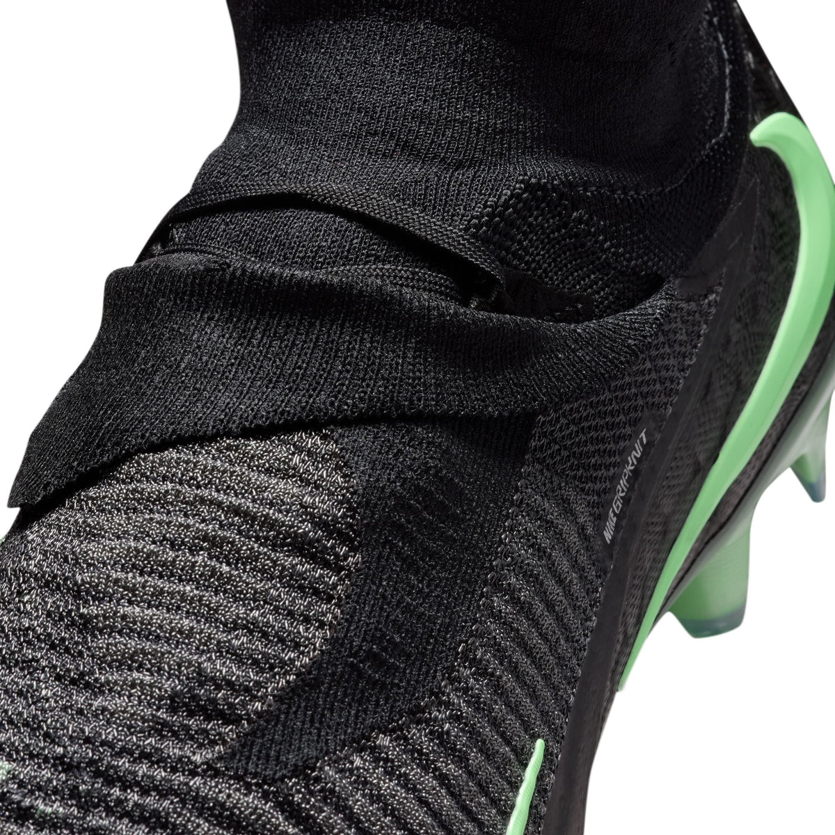 Nike Phantom 6 High Elite FG Firm Ground Soccer Cleats - Black/Illusion Green/Black