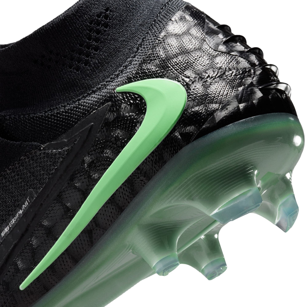 Nike Phantom 6 High Elite FG Firm Ground Soccer Cleats - Black/Illusion Green/Black