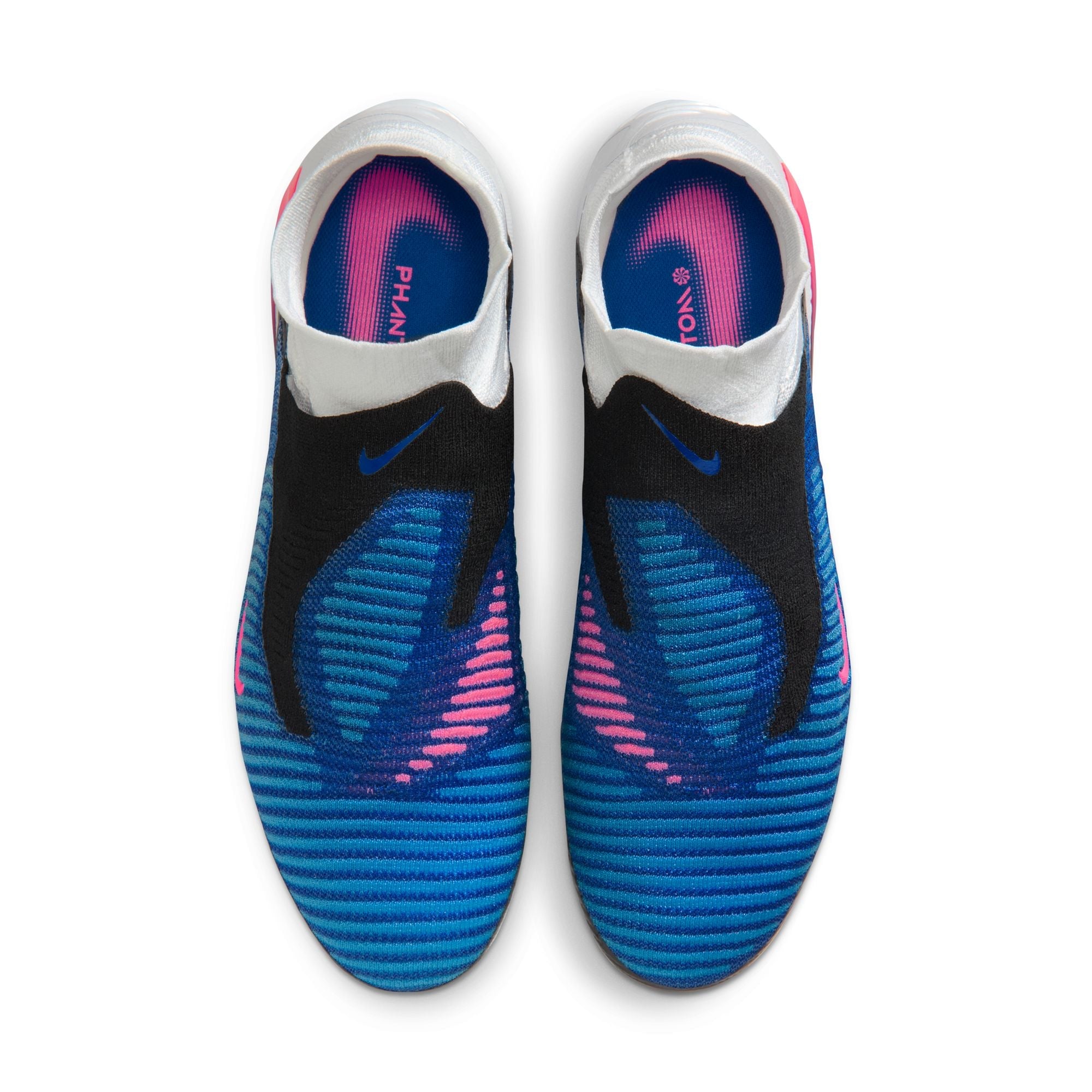 Nike Phantom 6 High Elite FG Firm Ground Soccer Cleats - Racer Blue/Pink Blast/White