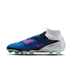 Nike Phantom 6 High Elite FG Firm Ground Soccer Cleats - Racer Blue/Pink Blast/White
