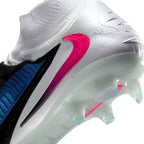 Nike Phantom 6 High Elite FG Firm Ground Soccer Cleats - Racer Blue/Pink Blast/White