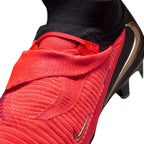 Nike Phantom 6 High Elite FG Firm Ground Soccer Cleats - Bright Crimson/Blur Black