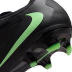 Nike Phantom 6 Low Pro FG Firm Ground Soccer Cleats -Black/Illusion Green/Black