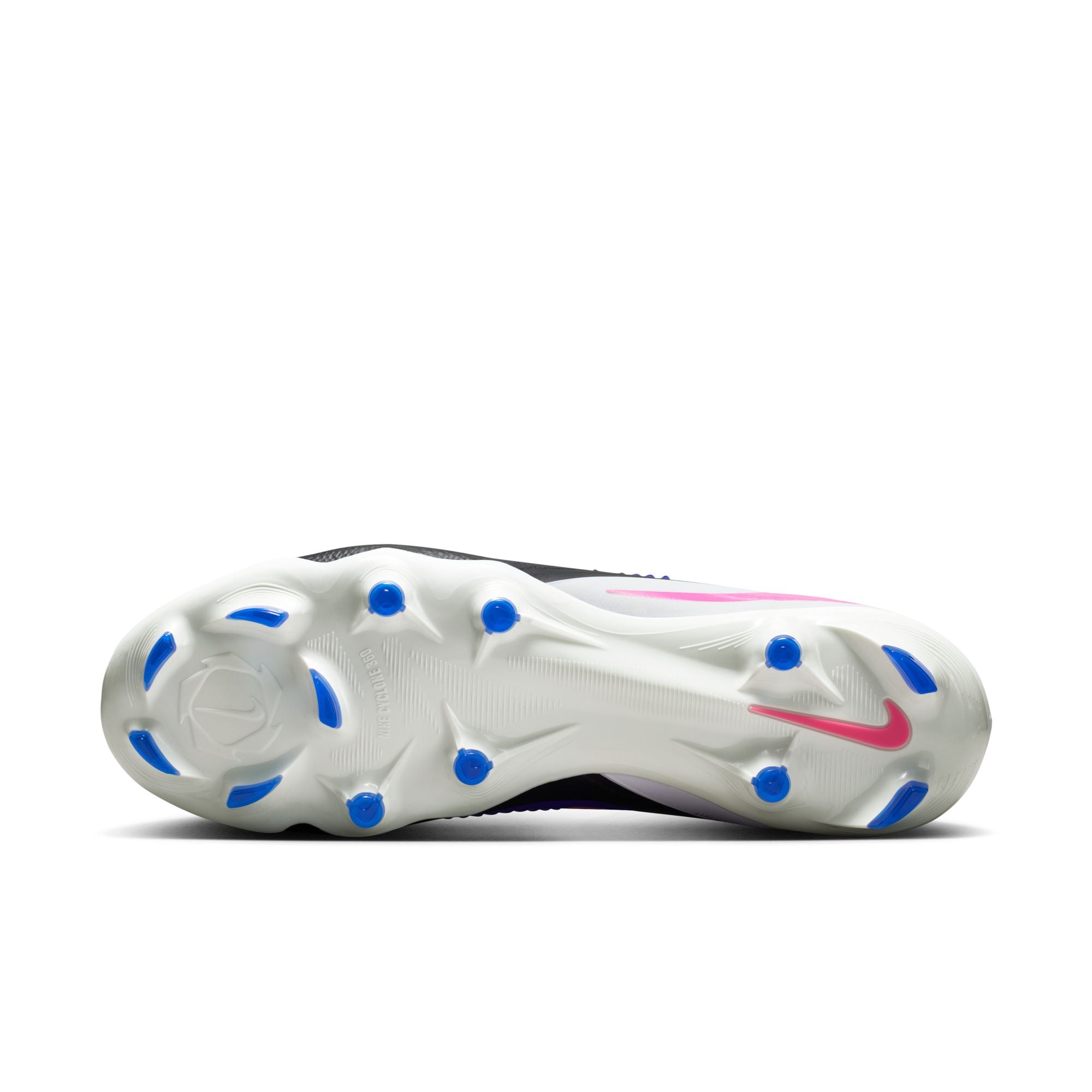 Nike Phantom 6 Low Pro FG Firm Ground Soccer Cleats -Racer Blue/Pink Blast/White