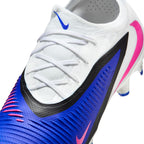 Nike Phantom 6 Low Pro FG Firm Ground Soccer Cleats -Racer Blue/Pink Blast/White